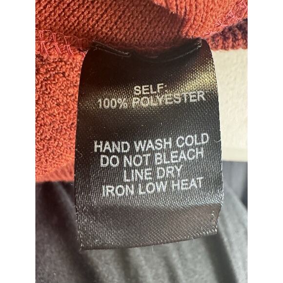 Lulus Aurinda Rust Orange Ruched Off The Shoulder Bodycon Tie Dress, Size Large - Picture 8 of 9